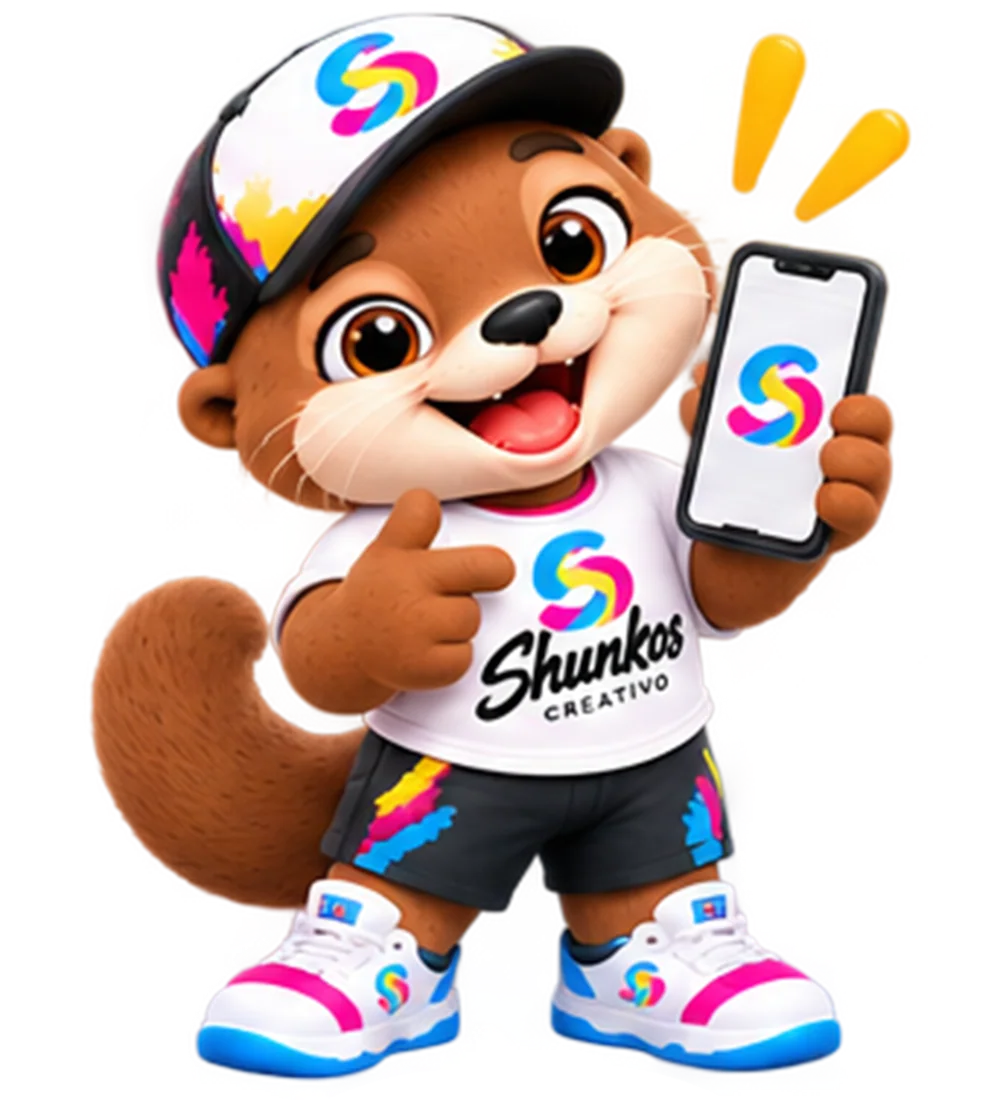 Mascota Shunkos invitando a escribir por WhatsApp